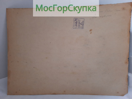 Картина На подворье — Подпись Семячкин