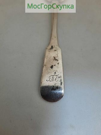 Ложка чайная из серебра 84 проба — 1846 г.