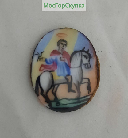 Финифть Святой Трифон 19 век