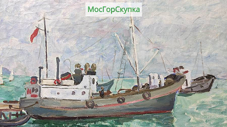 Картина "В Туапсе" Сретенский Г. А. 1967 год