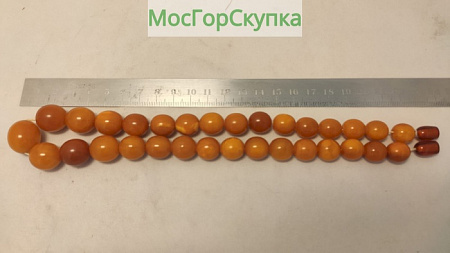 Янтарные бусы — длиной 45 см