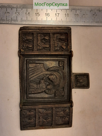 Складень трехстворчатый — Богородица — 19 век