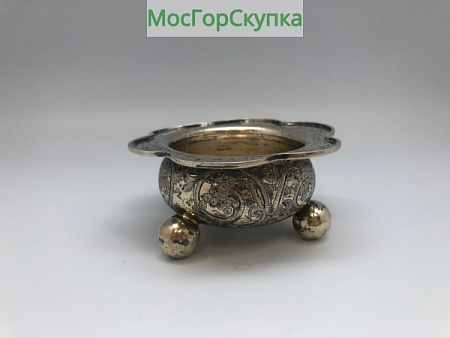 Солонка серебряная — серебро 84 пробы