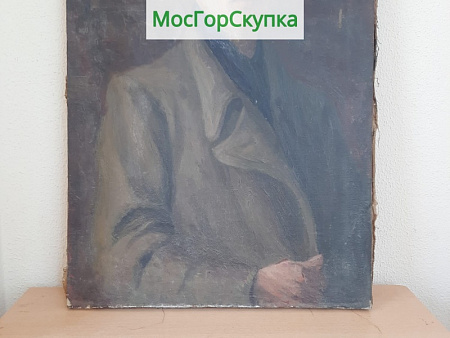 Картина автопортрет А.Бомштейн — холст, масло — Размер 75 х 50 см