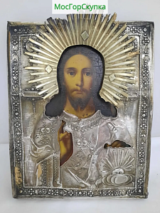 Купить Икона Господь Вседержитель XIX век, 22х17 см