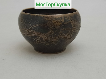 Солонка вес 28,25 грамма — серебро 84 пробы