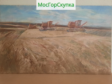 Картина Хлебная нива — холст, масло — Авт. Иванова В.В