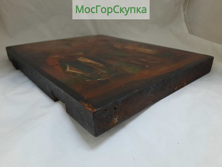 Икона Николай Чудотворец Иоанн Предтеча Святая Екатерина 19 век