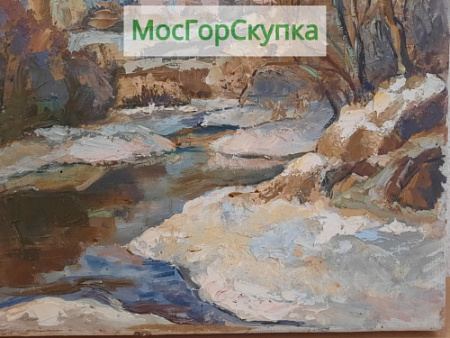 Картина — Пригород — холст, масло
