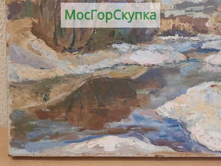 Картина — Пригород — холст, масло