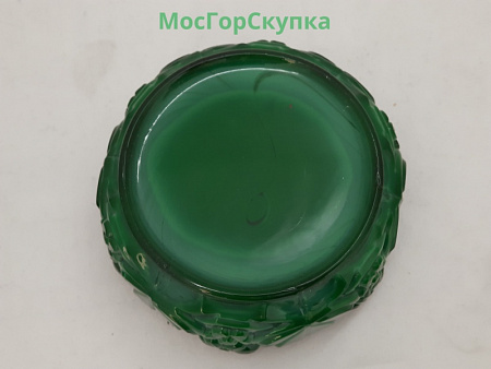 Шкатулка из малахитового стекла