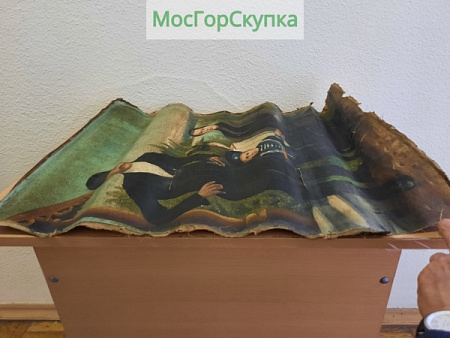 Картина - Семейный портрет — Лубок Ф.Червеный 1917 г