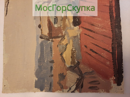 Картина Вид на крыши — холст, масло — 1950-60е гг