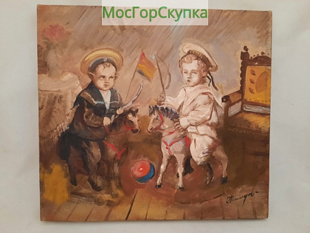 Картина Всадники — холст, масло — Автор Пашукова Н