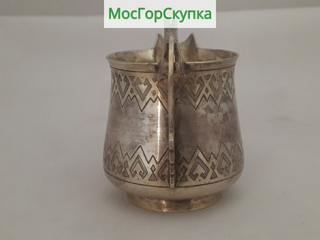Молочник серебро 84 проба, 92 грамма