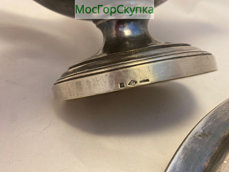 Соусник из латуни, серебрение — Европа