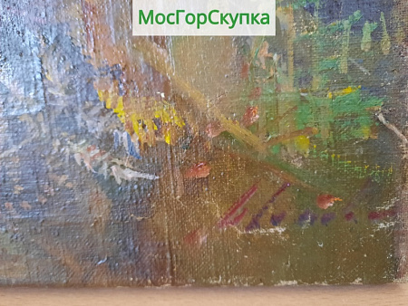 Картина На буровой — холст, масло — Авт. Иванова В.В