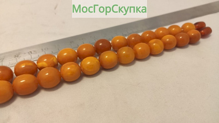 Янтарные бусы — длиной 45 см