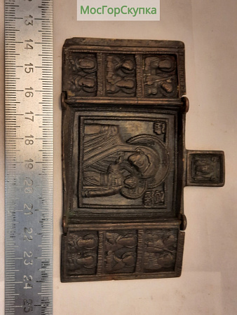 Складень трехстворчатый — Богородица — 19 век