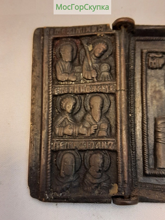 Складень трехстворчатый — Богородица — 19 век