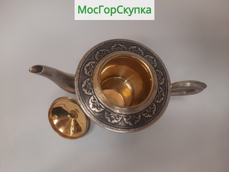 Чайник заварочный — Серебро 875 проба