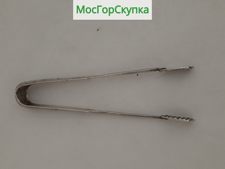 Щипцы для сахара из серебра — серебро 84 пробы — 13 см