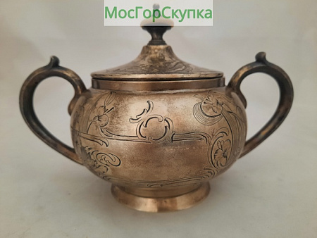 Сахарница серебро 84 проба