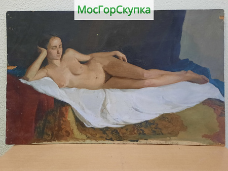 Картина Обнажённая — фанера, масло