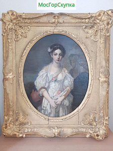 Купить Картина Портрет девушки — холст, масло