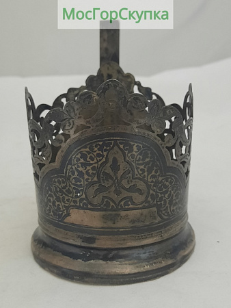 Подстаканник Серебро 875 проба — Чернь