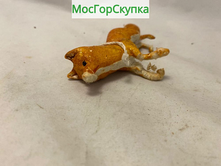 Ёлочная игрушка Лиса — вата, папье-маше