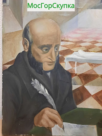 Картина Разговор с Пироговым, Худ. Постников  Н.А — холст, масло