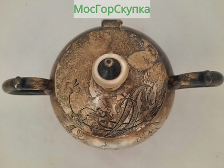Сахарница серебро 84 проба