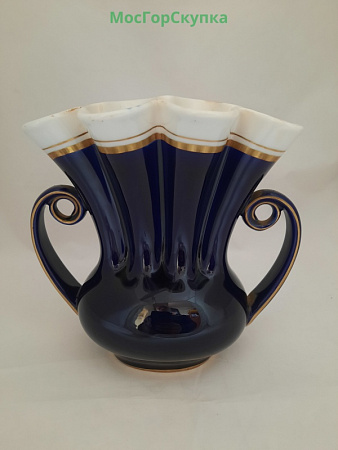 Ваза Веер фарфор ЛФЗ