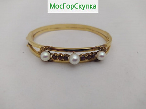 Купить Золотой браслет, ювелирная вставка