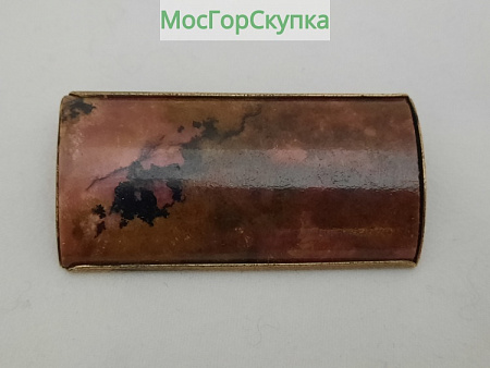 Брошь Яшма, Серебро 875 проба