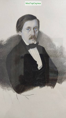 Картина портрет мужчины 1851 год