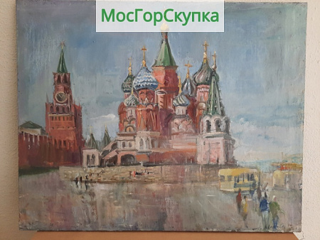 Картина Москва - Храм Василия Блаженного — холст, масло — Авт. Иванова В.В