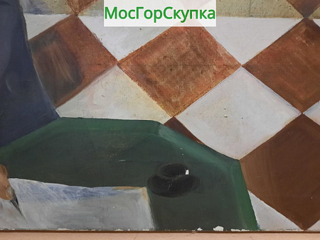 Картина Разговор с Пироговым, Худ. Постников  Н.А — холст, масло