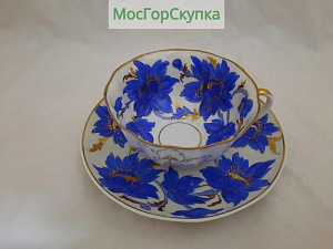 Купить Чайная пара Цветы Дулёво 1956 год