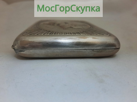 Портсигар Конкур — Мельхиор — СССР