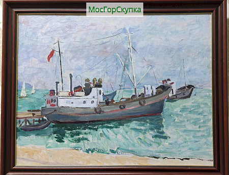 Картина "В Туапсе" Сретенский Г. А. 1967 год