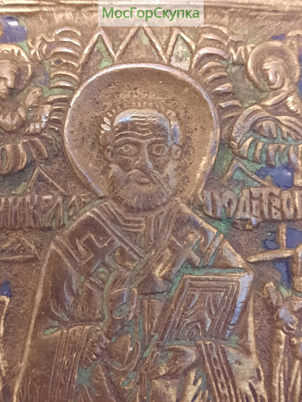 Плакетка Николай Чудотворец — 19 век