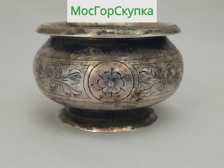 Солонка из серебра — серебро 84 пробы