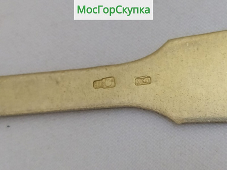 Ложки чайные 3 штуки — Серебро 875 проба