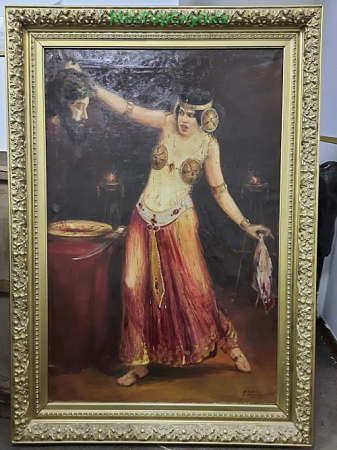 Картина "Саломея - Усекновение головы Иона Предтечи". 1908 г.