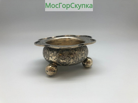 Солонка серебряная — серебро 84 пробы