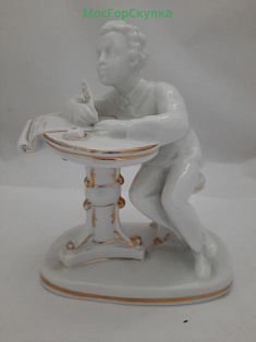 Купить Статуэтка фарфоровая - Юный Пушкин - ЛФЗ