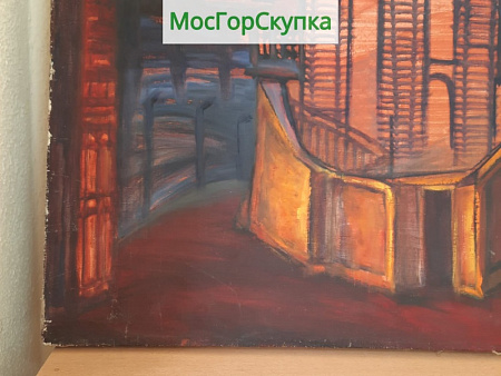 Картина "Декорация к спектаклю" — холст, масло — размер 61 х 81 см
