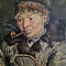 Картина Женщина с трубкой — Художник Н. Самсонова 1943 г — холст, масло
